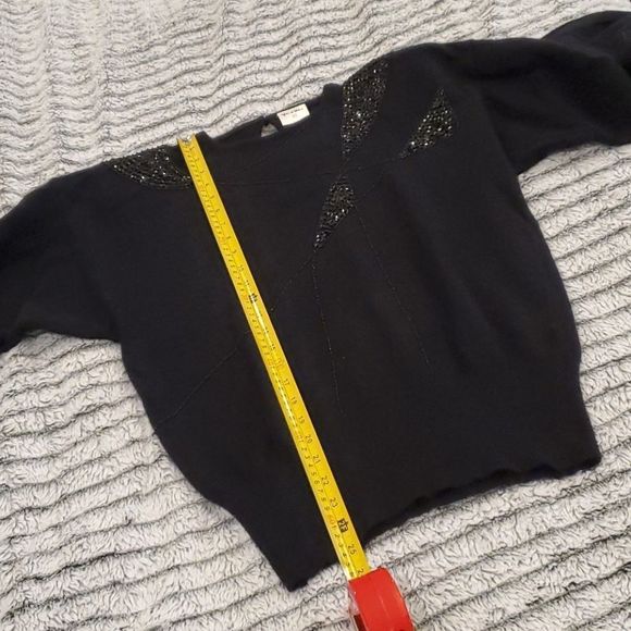 Vintage beaded Yves de Valere sweater size EU42 - Picture 7 of 8